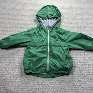 Baby Gap Green wind buster‎ jersey lined hooded jacket 2 Years